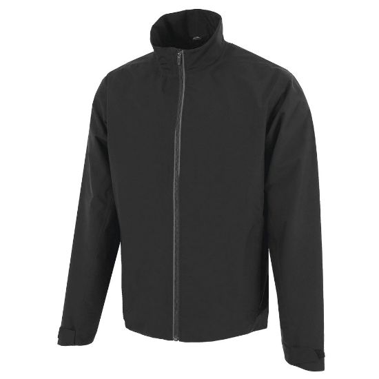 Galvin Green Men's Arvin Gore-Tex Waterproof Black Golf Jacket Front View